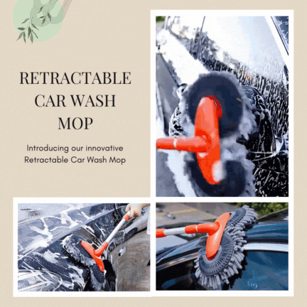 Car Wash Mop Long Handle Bend Bar Adjustable Car Wash Bend Bar Mop