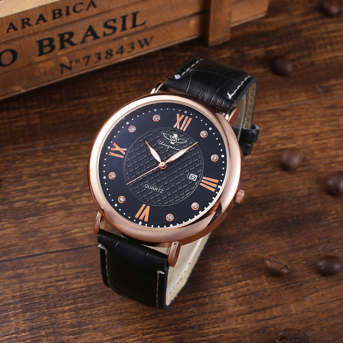 New Quartz Wristwatch Bracelet Gift Set For Men - Men Fashion