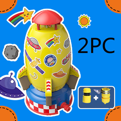 Kids Rocket Launcher Toys Outdoor Rocket Water Pressure Lift Sprinkler Toy 🔥