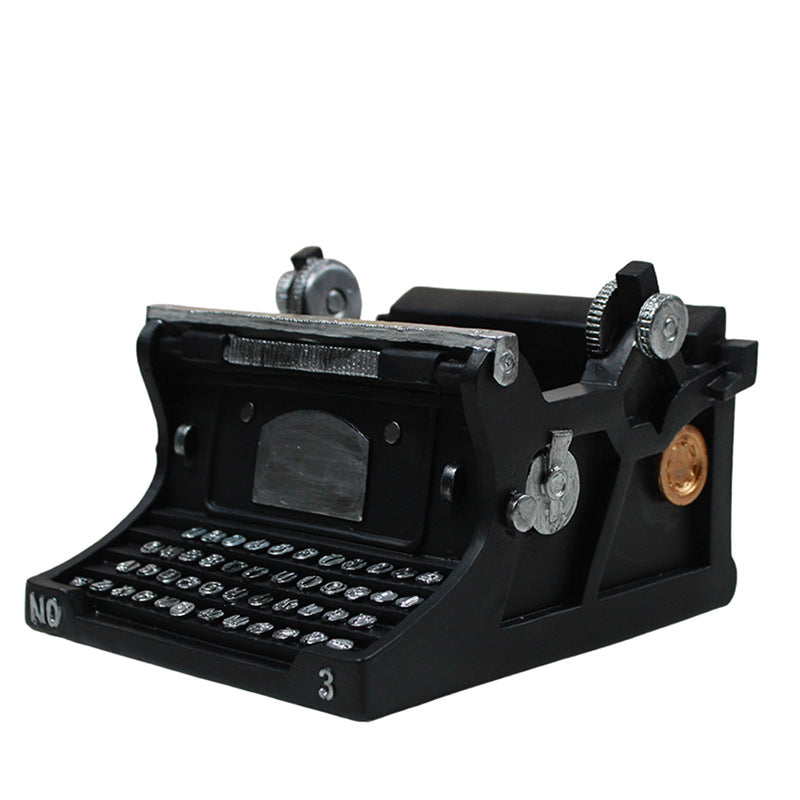 Resin Typewriter Flowerpot Crafts