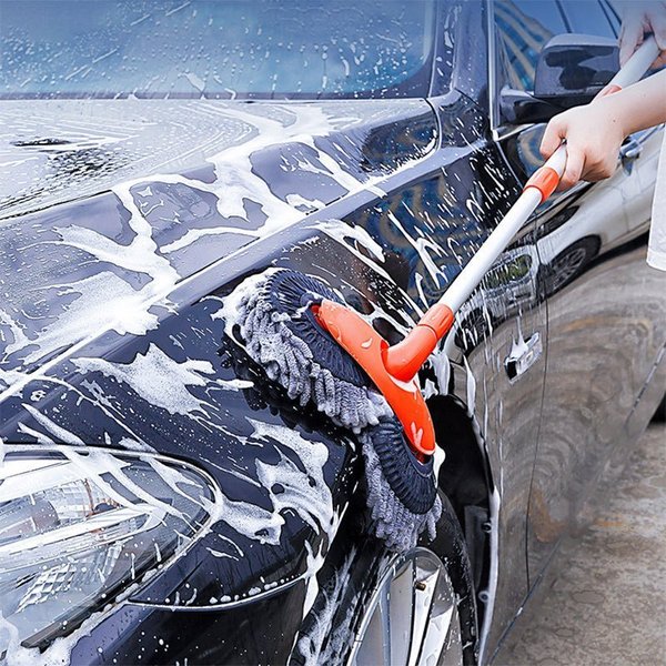 Effortless Car Cleaning - Rotary Chenille Soft Brush