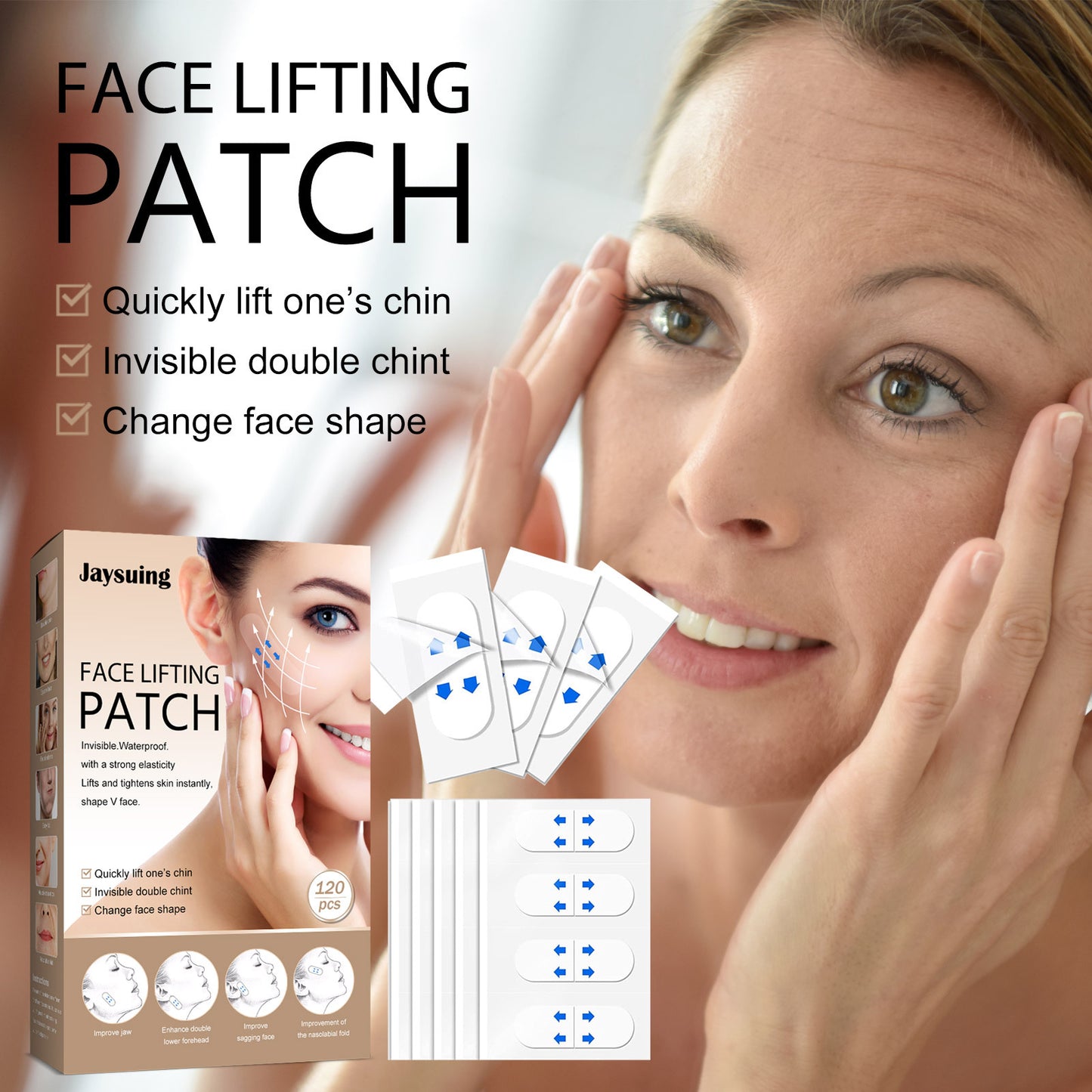 Face Lifting V-Shaping Sticker Slim Face Invisible