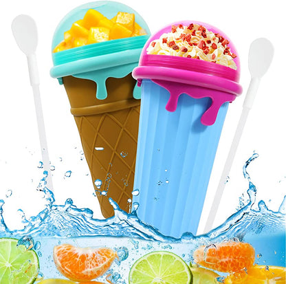 Quick-Frozen Smoothie Sand Cup Pinch Fast Cooling Magic Ice Cream Slushy Maker
