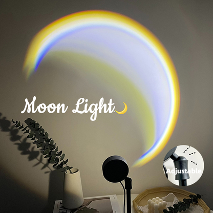 LED Rainbow Moon USB Lamp